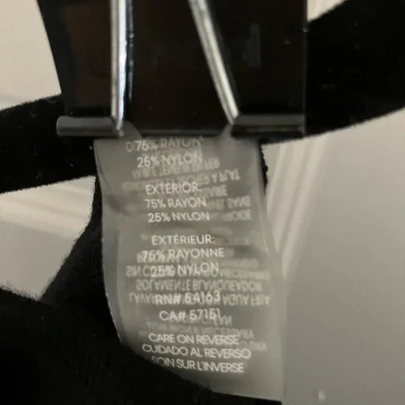 Calvin Klein Black Sweater Dress with Gold Stud Accents - Picture 3 of 6